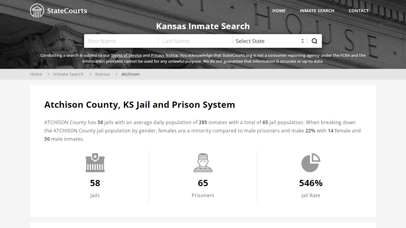 Atchison County, KS Inmate Search - StateCourts